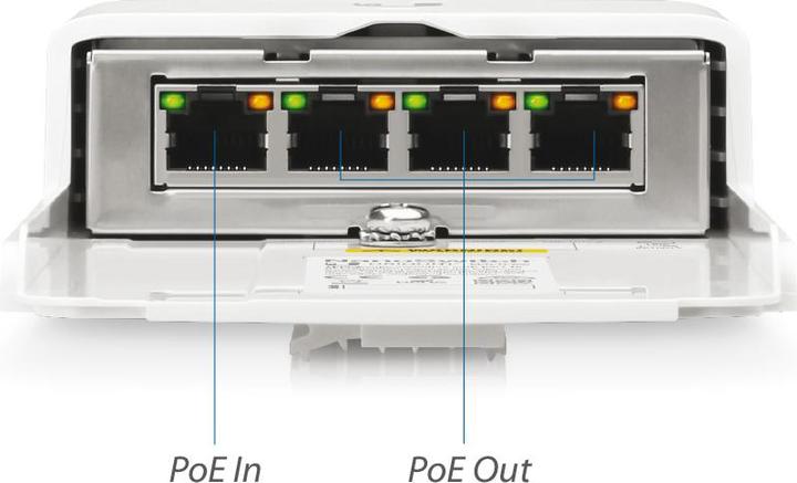 Produktbild Ubiquiti N-SW:Outdoor 24V passiv PoE Switch (4 Ports)