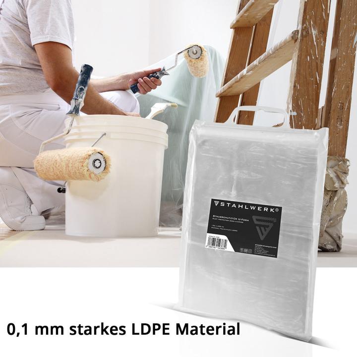 Actual product image Stahlwerk Dust protection door U-shape Dust door Dirt trap Dust curtain (Safety glasses box)
