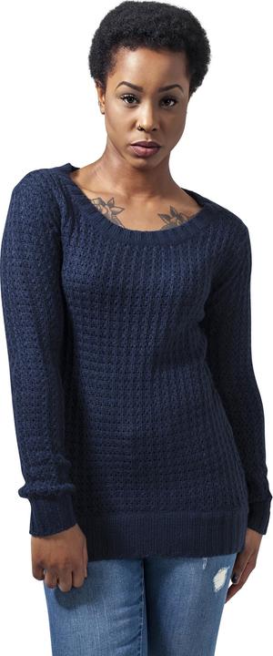Actual product image Urban Classics Ladies Long Wideneck Sweater (S)