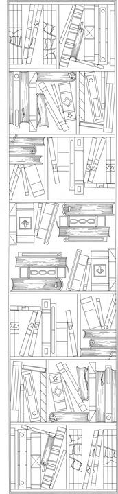 Produktbild H Dupont Seidenschal Biblio