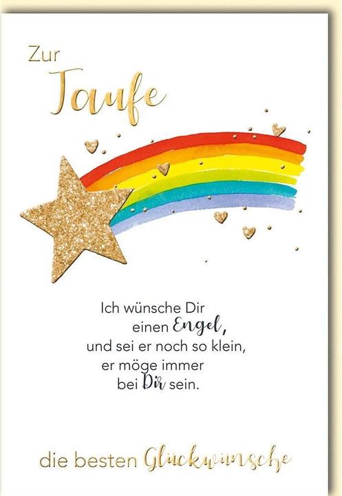 Image du produit Braun + Company Carte de voeux de baptême 11.5 x 17 cm, enveloppe incluse (1 pcs)
