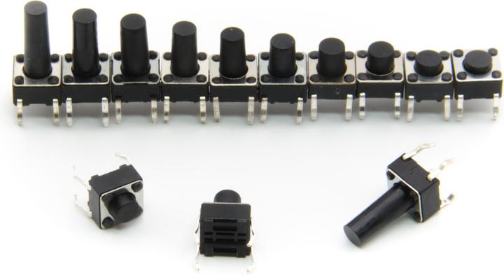 Image du produit Purecrea Boutons-poussoirs tactiles mini Kit de 200 pièces