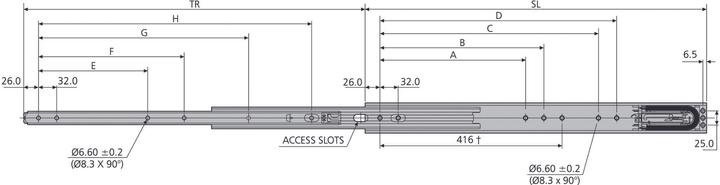 Immagine prodotto Accuride Guide a sfera a estrazione totale (servizio pesante) 5321EC