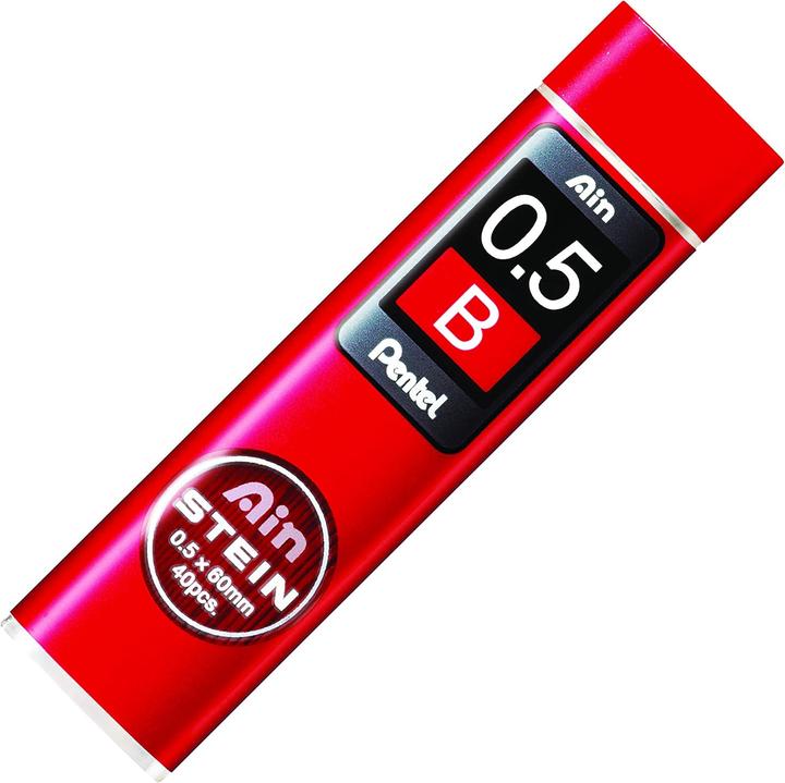 Produktbild Pentel C275 Feinminen-Set, Härtegrad B (12 Dosen á 40 Minen) (Ersatzmine, Graphit, 0.50 mm)