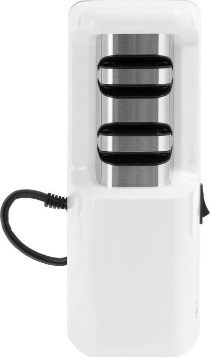 Actual product image Royal Catering Elektrischer Diamant-Messerschärfer Profi-Messerschleifer 2 Stufen 20° Weiss