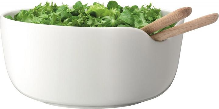 Actual product image LSA Dine salad bowl with oak cutlery Ø24cm (24 cm, 1 x)