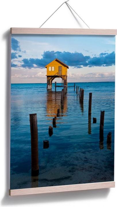 Produktbild Trenddeko Haus auf dem Meer (70 x 100 cm)