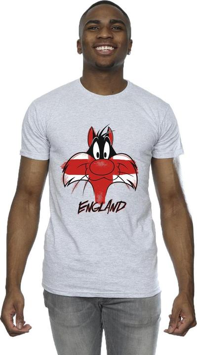 Immagine prodotto Looney Tunes Sylvester England Face Maglietta Uomo (XL)