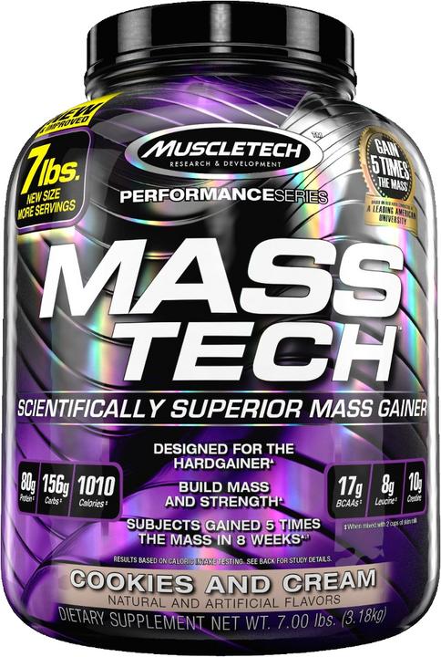 Actual product image Muscle Tech Mass Tech (Cookies & Cream, 1 pcs., 3200 g)