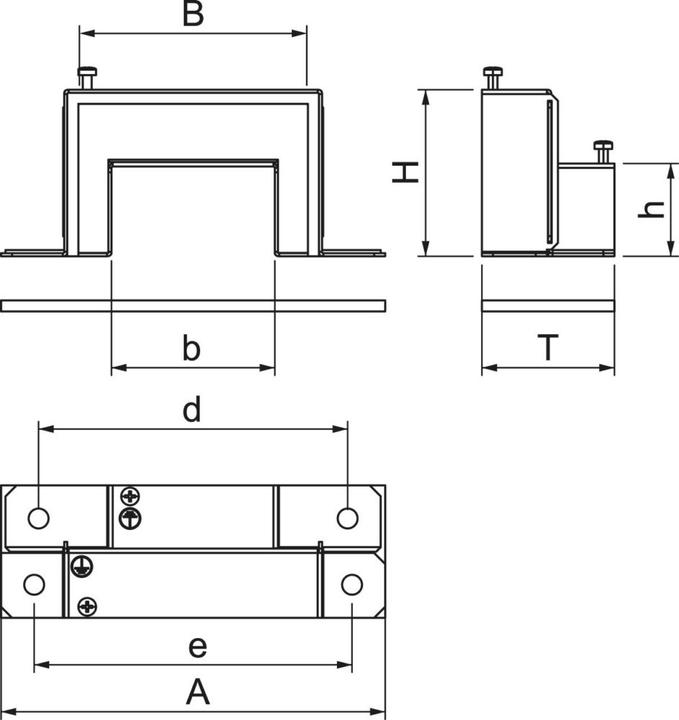 Actual product image OBO Bettermann OBO BSKM-RE 0711 Reducing piece for wall and ceiling mounting 70x110 (4 cm)
