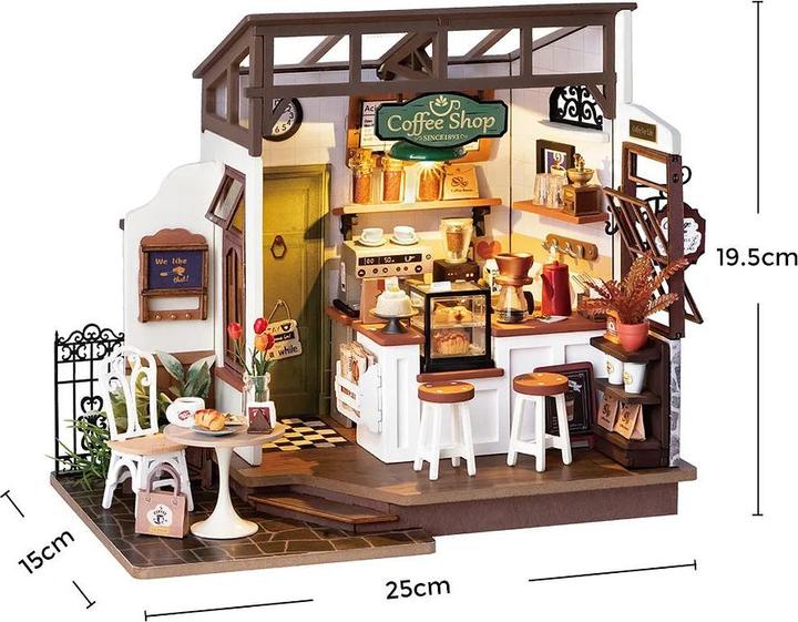 Actual product image Robotime Coffee Shop