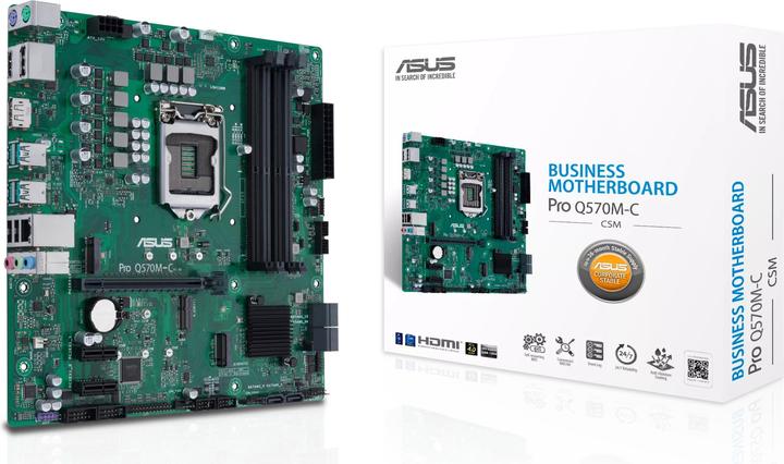 Actual product image ASUS Pro Q570M-C/CSM (LGA 1200, Intel Q570, mATX)