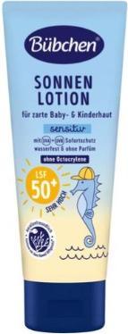 Immagine prodotto Swiffer Bubchen, Sensitive, lozione abbronzante per pelli sensibili SPF50+, 100 ml (Latte solare, SPF 50+, 100 ml)