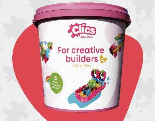 Actual product image Clics Building Blocks - Glitter Building Set 8in1