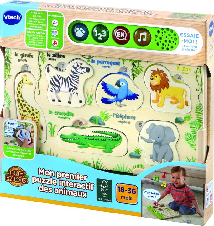 Produktbild VTech Erstes Interaktives Tierpuzzle (Französisch)