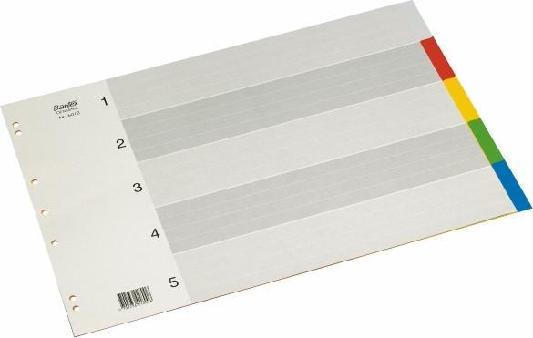 Actual product image Bantex Faneblad lyreco 5-delt a3 tvaerformat