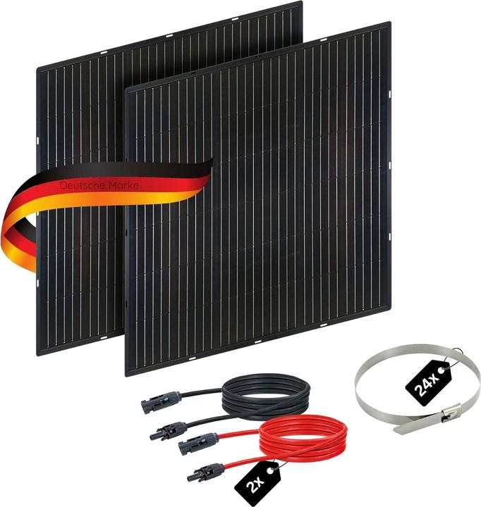 Immagine prodotto Schwaiger Modulo solare Slim 2x 200W incl. cavo da 1,6 m (200 W, 6.90 kg)