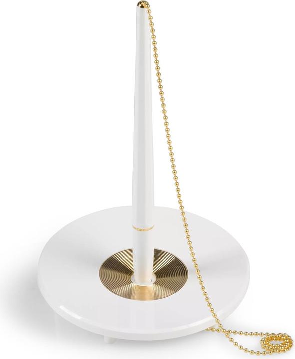 Produktbild Ballograf Kugelschreiber mit Halter (Weiss, Gold)