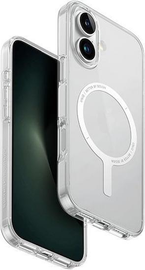Actual product image Uniq case Clario iPhone 16 Plus 6.7" Magclick Charging przeźroczysty/lucent clear (Apple iPhone 16 Plus)