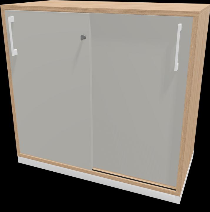 Grigio perla, Bianco, Decorazione in quercia ambrata con struttura