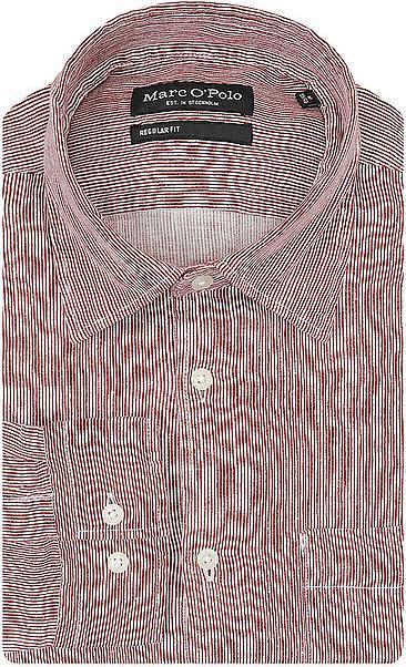 Produktbild Marc O'Polo Kent Collar Shirt Regular Fit Multi/Tall Poppy (S)