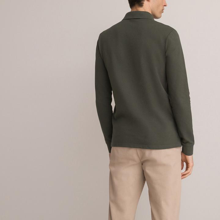 Produktbild La Redoute Collections Langärmeliges Poloshirt (3XL)