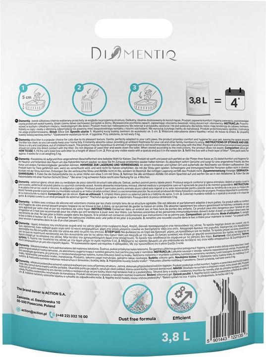 Productafbeelding Diamentiq Ocean Breeze - Kattenbakvulling - 3 8 l (1.50 kg)