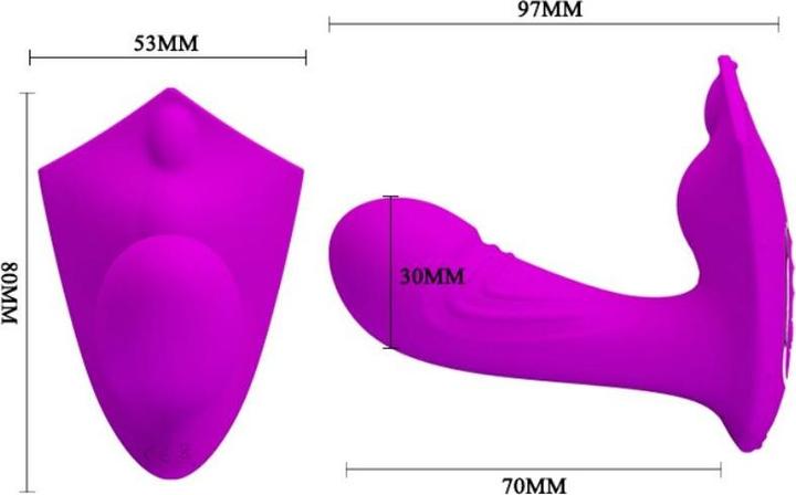 Actual product image Pretty Love Vibro Egg "Willie" with Remote Control