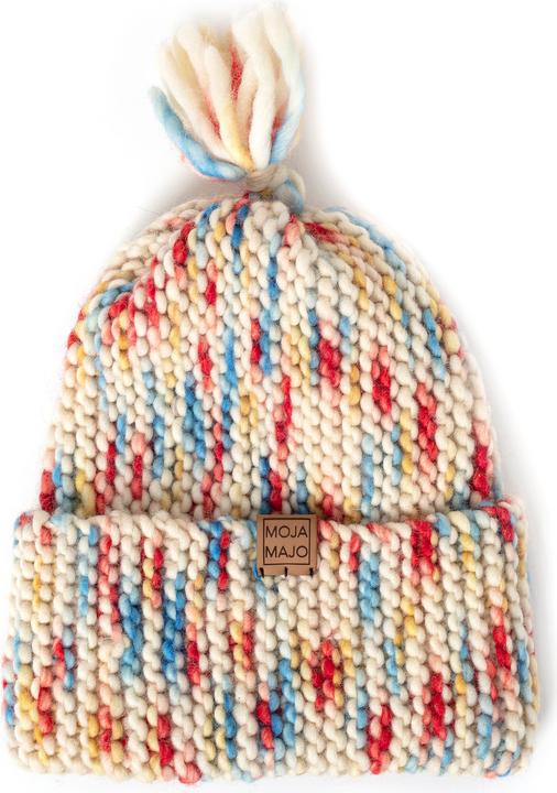 Image du produit Moja Majo Bonnet de laine enfant Rose One Size, bleu chiné
