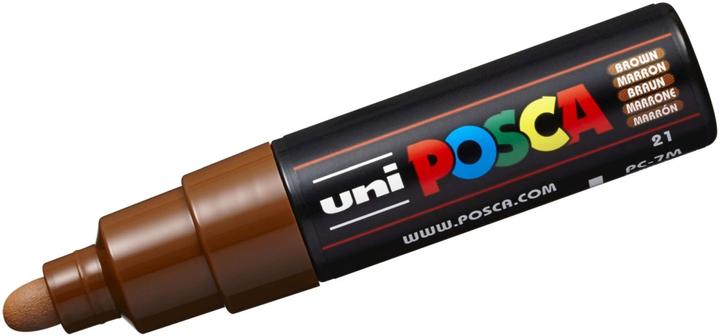 Actual product image Posca Marker PC-7M round tip (Brown, 5.50 mm, 1 x)