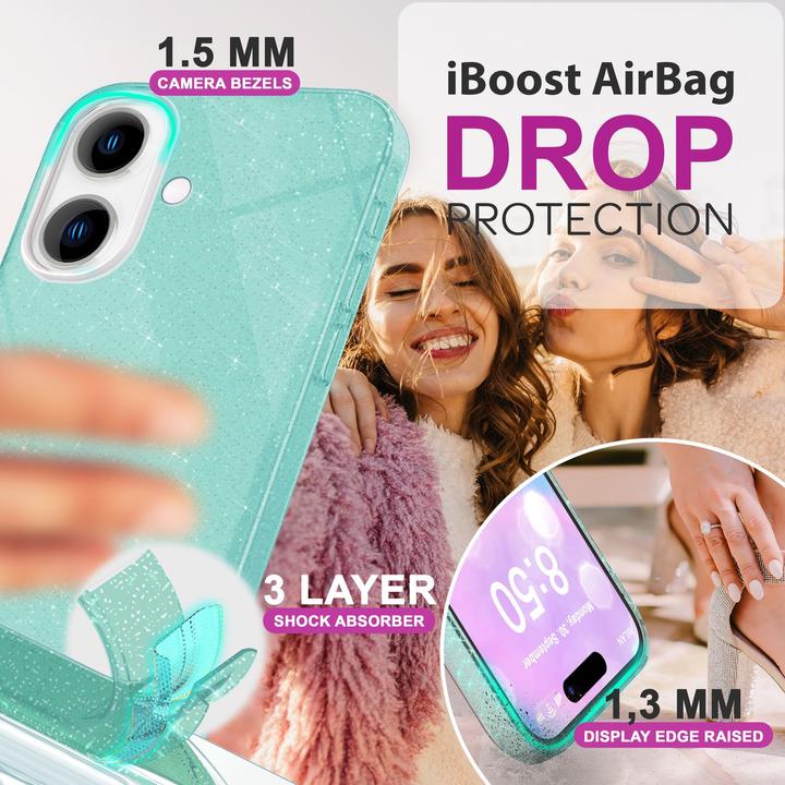 Image du produit Nalia Étui hybride pailleté (Apple iPhone 16)