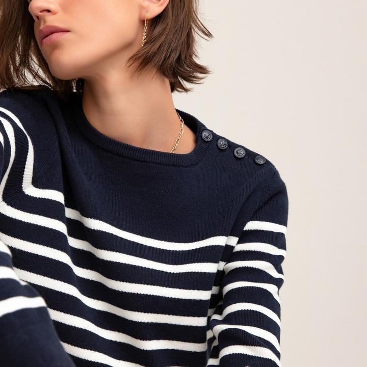 Actual product image La Redoute Collections Organic cotton sailor jumper (L)