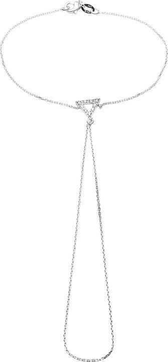Produktbild Leyda Handrücken Aramband Dreieck (19.50 cm, Silber 925, Synthetischer Stein)