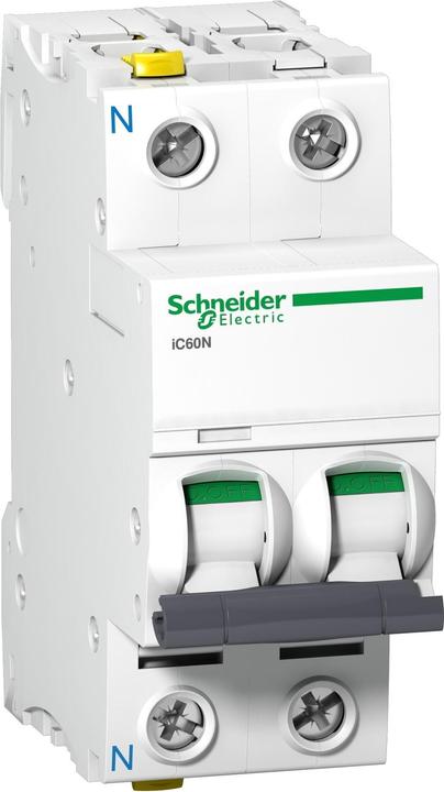 Schneider Electric Acti9 iC60N MCB 1+N Pole 6A Curve C
