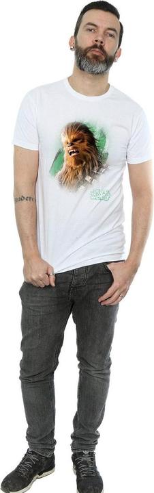 Actual product image Star Wars Mens The Last Jedi Chewbacca Brushed T-Shirt (XL)