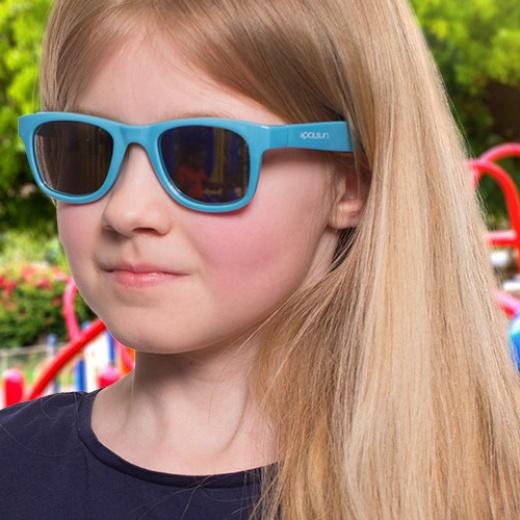 Actual product image Koolsun Wave Cendre Blue kids sunglasses