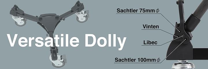 Actual product image Libec DL-3RB Rolling Spider (Tripod feet)