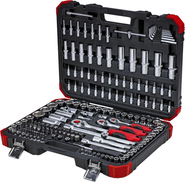 Produktbild Gedore Red red Steckschlüsselsatz, 172-teilig, Mit Umschaltknarre, Ratschen, Steckschlüssel und Bitsatz (20 mm, 10 mm, 8 mm, 9 mm, 30 mm, 27 mm, 15 mm, 25 mm)