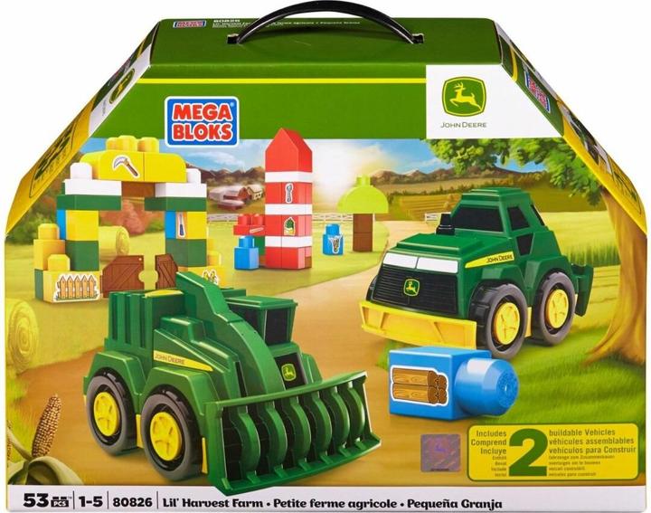 Mega Bloks John Deere Lil' Harvest Farm Baukasten 80826 für Jungen