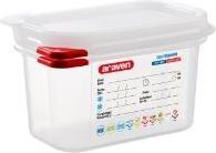 Actual product image Multi Beholder Araven lufttaet L17.6xW10.8xH10cm 1/9GN 1ltr polypropylene låg clear,6 pcs/box