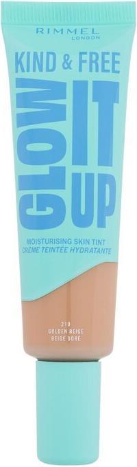 Immagine prodotto Rimmel London Kind & Free Glow It Up Moisturising Skin Tint (210 Beige dorato)