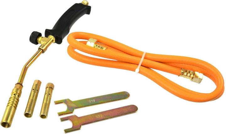 Actual product image GEKO Gas burner, 3 ends 13,15,17mm, hose 1,5m