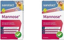 Sanotact Mannose Capsules for Bladder Inflammation and Urinary Tract Infections with D-Mannose