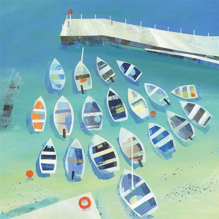 Actual product image Claire Henley Birds Eye View Canvas Print (60 x 60 cm)