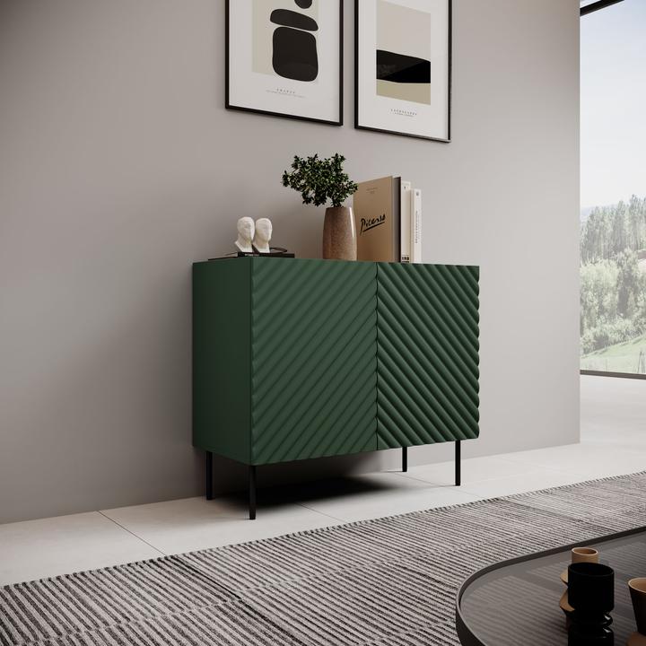 Actual product image Cama 2D chest of drawers ONDA 98x45xH85 green (98 x 45 x 85 cm)
