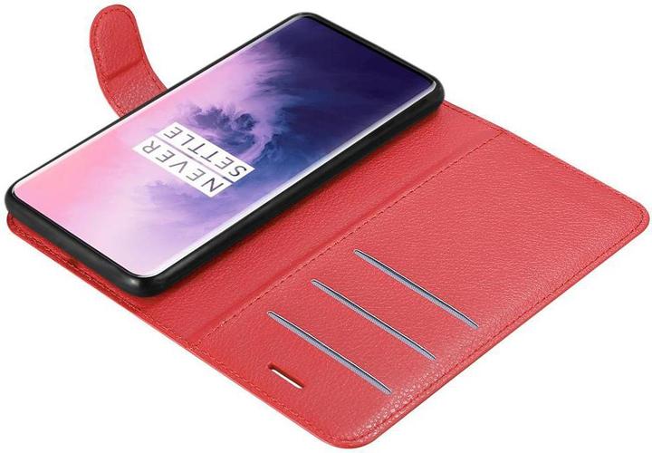 Actual product image Cadorabo Book with stand function cover (OnePlus 7 Pro)