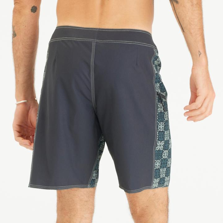Image du produit Olaian Boardshort surf 500 Long 19" Homme - Arch Taow Noir (42)
