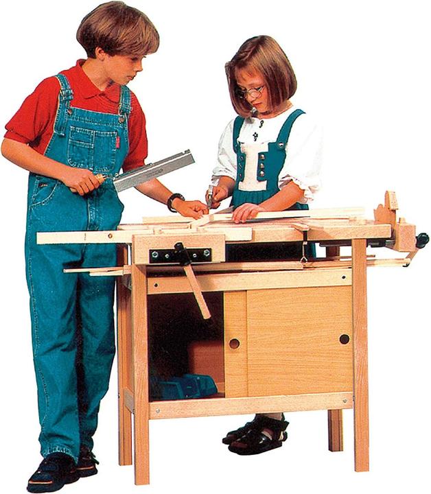 Actual product image Ulmia ANKE planing bench / children's planing bench model 40 surface workbench top waxed (92 cm, 54 cm)