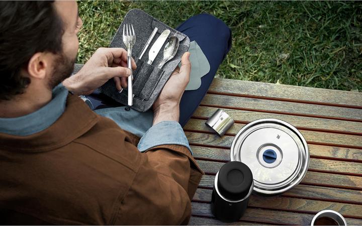 Produktbild WMF Besteckset Outdoor Reisebesteck my2Go 8-teilig Campingbesteck mit Etui (8 Stück, Besteck Set)