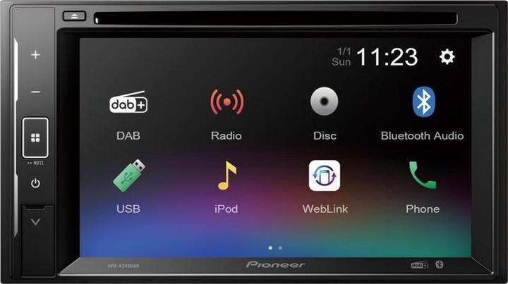 Pioneer AVH-A240DAB 2-DIN (Android Auto, Apple Carplay, MirrorLink)